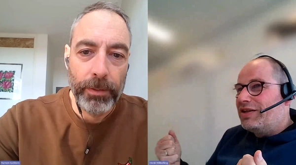 Henk en Ramon tijdens interview soft skills transport