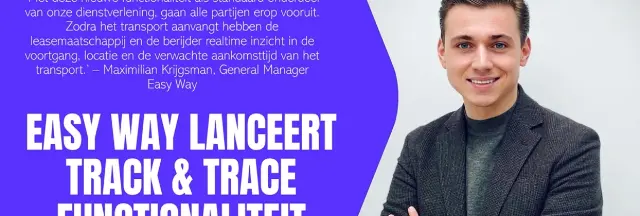 Easy Way banner voor lancering track en trace Easy Way banner voor lancering track en trace